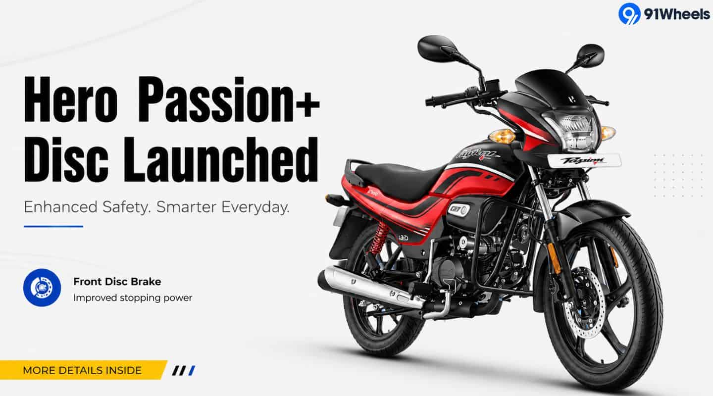 Hero MotoCorp Launches Passion+ Disc; Enhanced Safety & Convenience